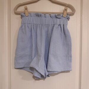Mable blue paperbag shorts​​​​​​​​
